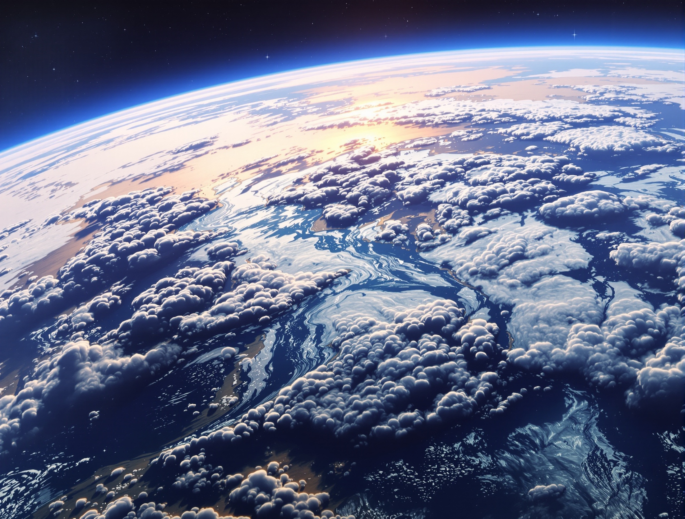 우주에서 본 지구